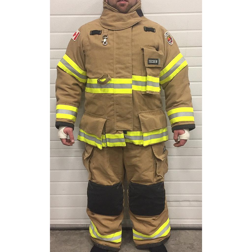 TecGen 71 FXR Bunker Gear, Gold *Sale* Coat 46 Pants 42x30 WFR